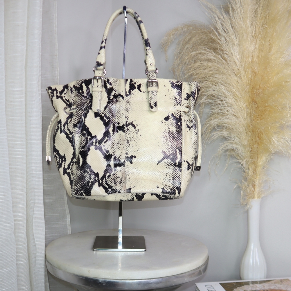 Calvin Klein | Cream Snake Skin Purse |